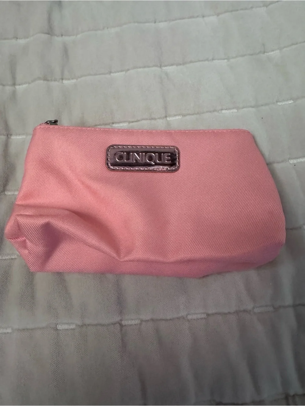 Clinique Soft Pink Cosmetic Makeup Pouch